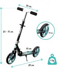 Самокат QKIDS WEISS blue/black